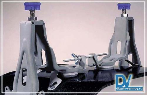 Как закрепить стальную ванну к стене. Установка стальной ванны