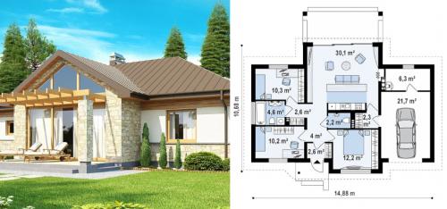 Проект дома 6х6 с мансардой из пеноблоков. Что должно быть в проекте