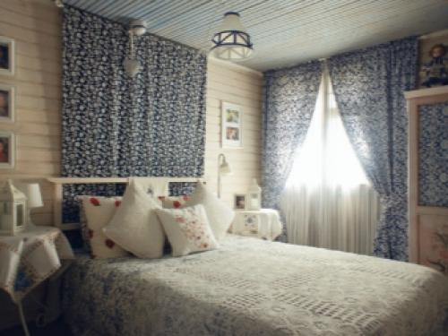 Спальня в деревянном стиле. Деревянная спальня 03