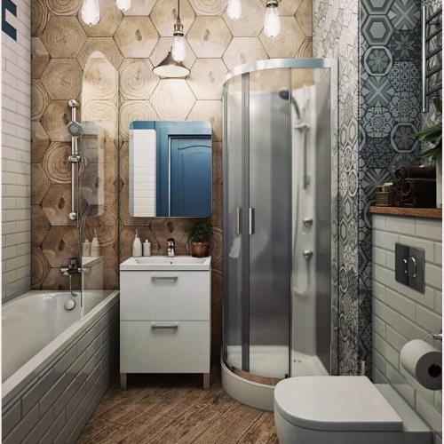 Маленькая студия в модном синем цвете,26 кв.м. 06