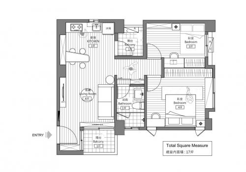 Интересный современный дизайн небольшой квартиры 09