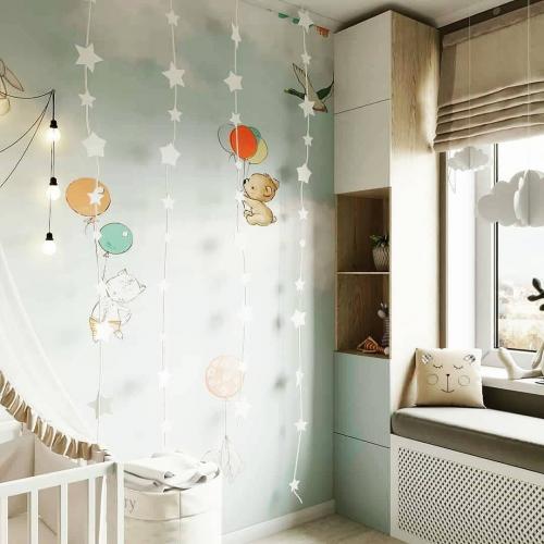 Как вам такая идея для детской комнаты?Сделали бы своему малышу такую?🎠 03