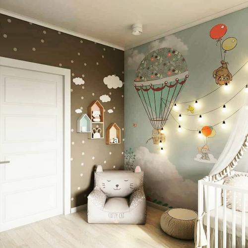 Как вам такая идея для детской комнаты?Сделали бы своему малышу такую?🎠 01