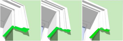 Обрамление окон снаружи. Оконные и дверные наличники из пенопласта, технология и эстетика.