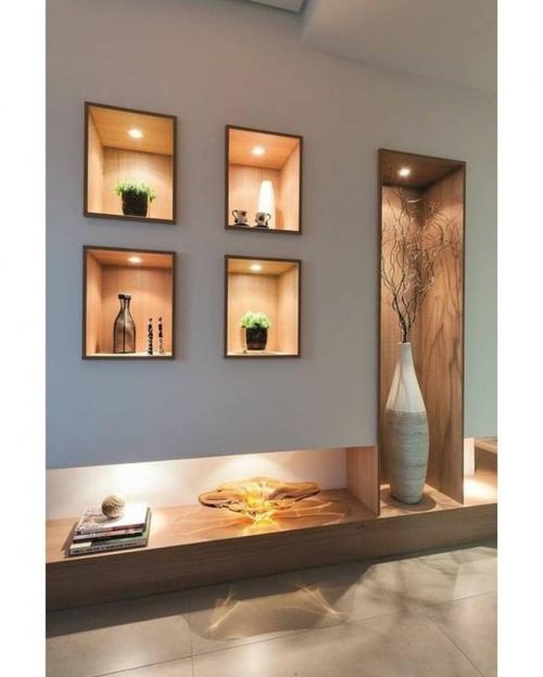 Встроенные полки в стене 03