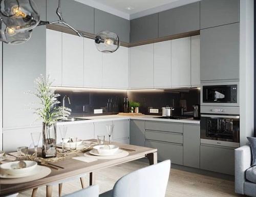 Оцените дизайн кухни с диванчиком 01