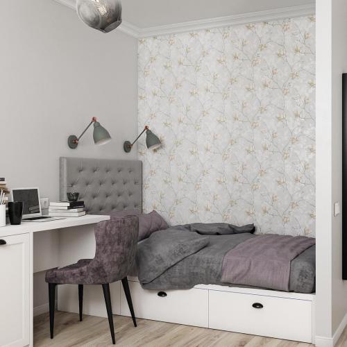 Проект квартиры-студии 33 м2 для девушки. Что вам нравится в этом дизайне? 03