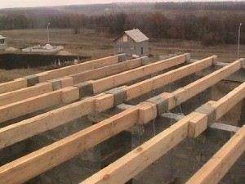 Пирог межэтажного перекрытия по деревянным балкам