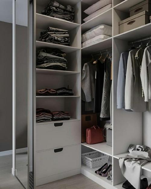 Спальня с гардеробной, 17м². Что вам понравилось, а что — нет? 06