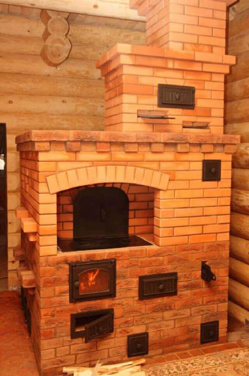 Печи кирпичные для дома на дровах длительного горения. Камины и комбинированные печи-камины 02 Печи кирпичные для дома на дровах длительного горения. Камины и комбинированные печи-камины 02