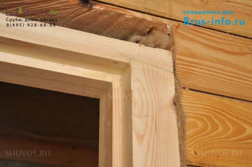 Установка пластиковых окон в брусовом доме. Чистовая обсада: внешний вид и технические требования