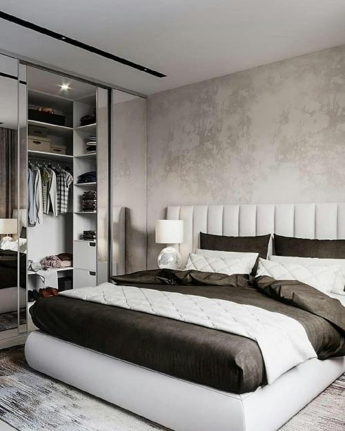 Спальня с гардеробной, 17м². Что вам понравилось, а что — нет? 02