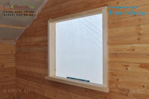 Установка пластиковых окон в брусовом доме. Чистовая обсада: внешний вид и технические требования