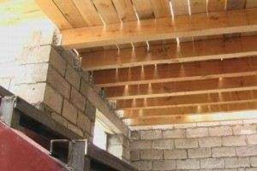 Пирог межэтажного перекрытия по деревянным балкам