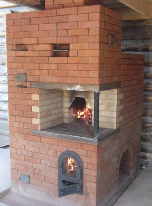 Печи кирпичные для дома на дровах длительного горения. Камины и комбинированные печи-камины 01 Печи кирпичные для дома на дровах длительного горения. Камины и комбинированные печи-камины 01