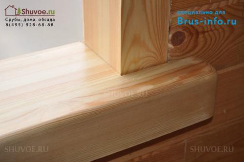 Установка пластиковых окон в брусовом доме. Чистовая обсада: внешний вид и технические требования