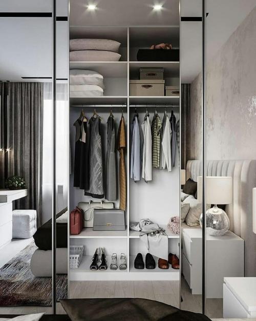 Спальня с гардеробной, 17м². Что вам понравилось, а что — нет? 03