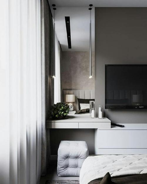 Спальня с гардеробной, 17м². Что вам понравилось, а что — нет? 05