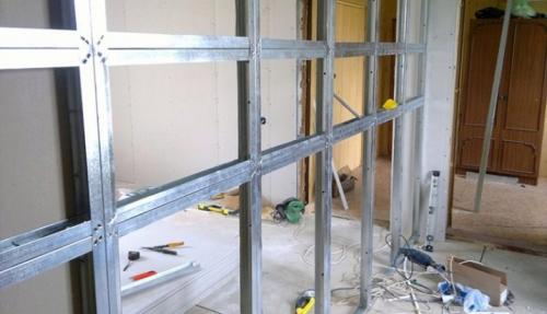Сборка каркаса под гипсокартон. Особенности 03