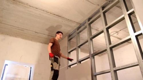 Сборка каркаса под гипсокартон. Особенности 08