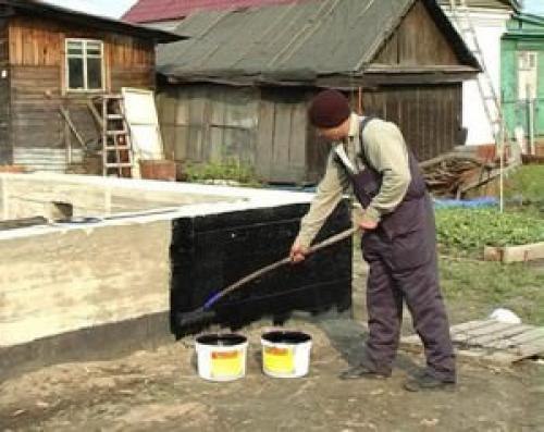 Гидроизоляция фундамента обмазочная. Способы нанесения гидроизоляции