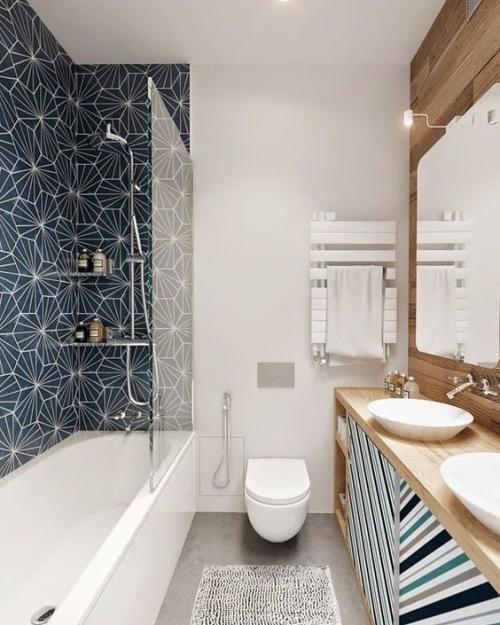 Какой вариант дизайна ванной комнаты Вам понравился больше? 01