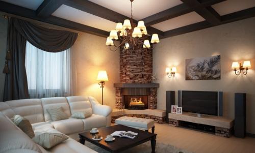 Отделка загородного дома внутри. Отделка стен в доме: обзор лучших материалов и технологий. 90 фото вариантов дизайна стен в частном доме