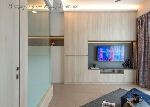 Зонирование в однокомнатной квартире. Оцените идею от 1 до 10 02