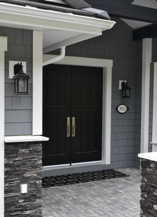 В какой цвет покрасить дом с коричневой крышей. Цвет фасада: основные виды красок и оптимальный подбор цвета (110 фото)