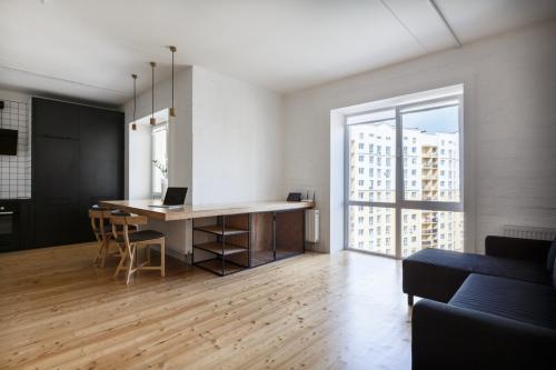 Однокомнатная квартира. Дизайн продумывали сами хозяева. 02