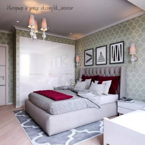 Как Вам цветовая гамма данной спальни? 01