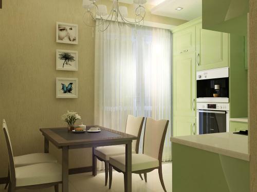 Однокомнатная квартира, дизайн — проект 06