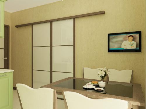 Однокомнатная квартира, дизайн — проект 08