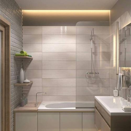 Ванная комната в сером цвете. Оцените дизайн. 03