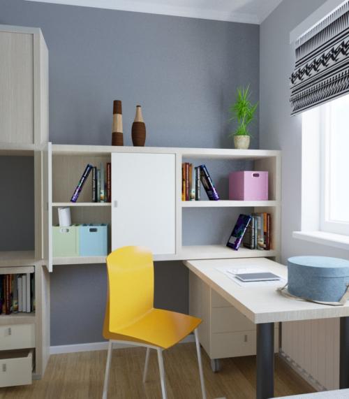 Как Вам расстановка мебели в детской? 04