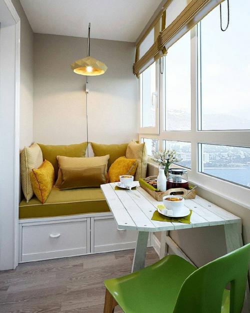 Удачные варианты оформления балкона. А Вам какой понравился больше: 1, 2, 3, 4? 01