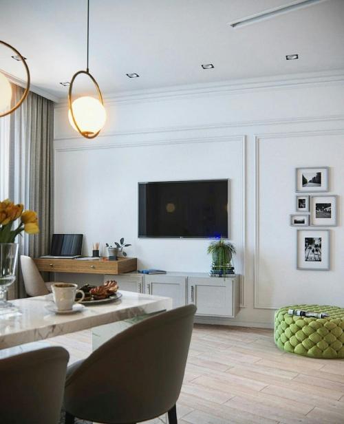 Квартира — студия 33м² с кроватью-трансформером. Как вам такое решение? 06