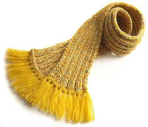 Как сделать висюльки на шарфе крючком. Как сделать кисти на шарф