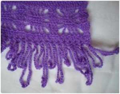 Как сделать висюльки на шарфе спицами. Способы создания бахромы на шарфе