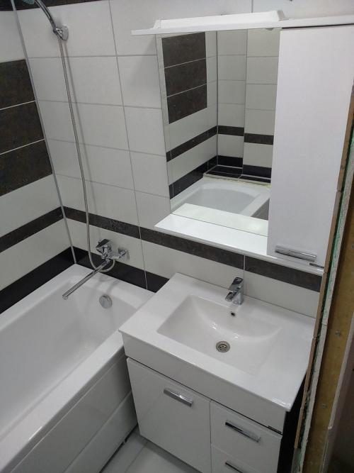 Ванная комната от нашего подписчика: «Сделали ремонт, как вам?» 01