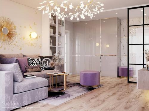 Яркие акценты в квартире. Как Вам дизайн? 03