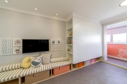 Детская для троих детей. Как Вам идея размещения мебели? Что-то бы изменили? 08