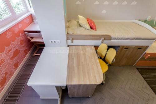 Детская для троих детей. Как Вам идея размещения мебели? Что-то бы изменили? 04