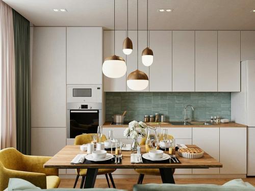 Кухня 11 кв. м , как Вам «живая» стена в кухне? 03