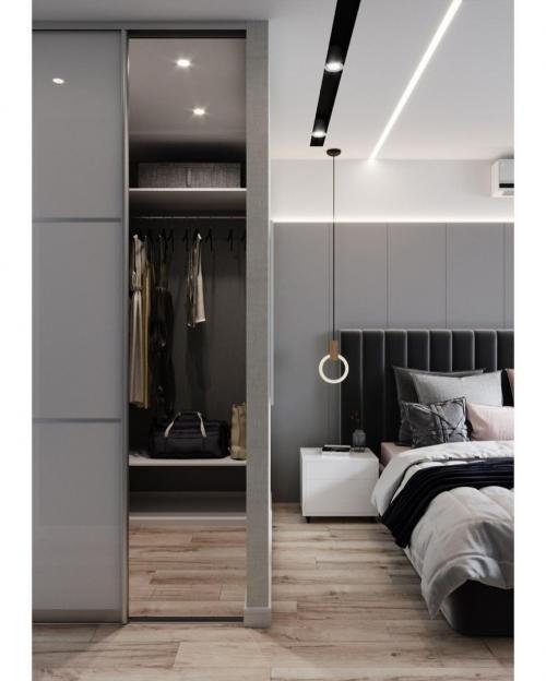 Два примера организации гардеробной в спальне. Какой вам больше нравится? 1 или 2? 04