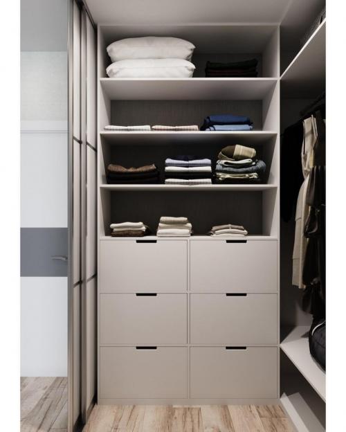 Два примера организации гардеробной в спальне. Какой вам больше нравится? 1 или 2? 05