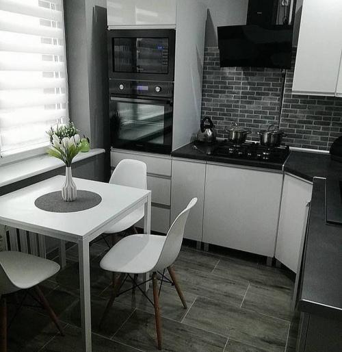 Идеи дизайна кухонь 6 кв. м. Какой вариант Вам понравился больше? 01