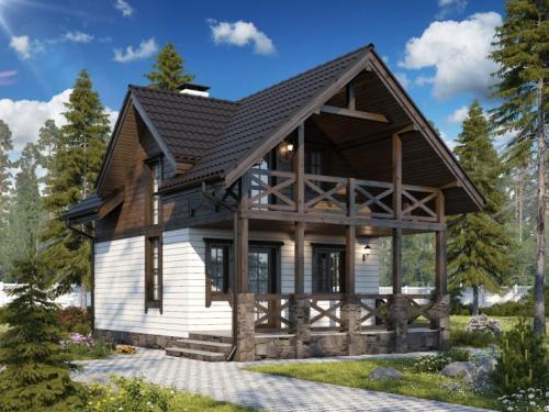 Домик 6 н.  Планировка дома 6 на 6: макеты и проекты одноэтажных и двухэтажных домов (69 фото-идей)