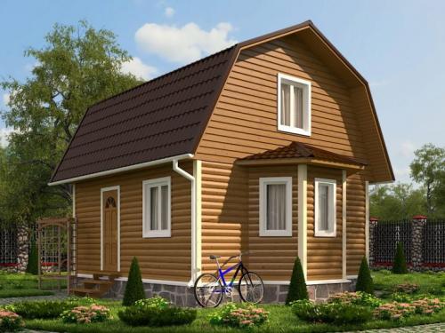 Домик 6 н.  Планировка дома 6 на 6: макеты и проекты одноэтажных и двухэтажных домов (69 фото-идей)