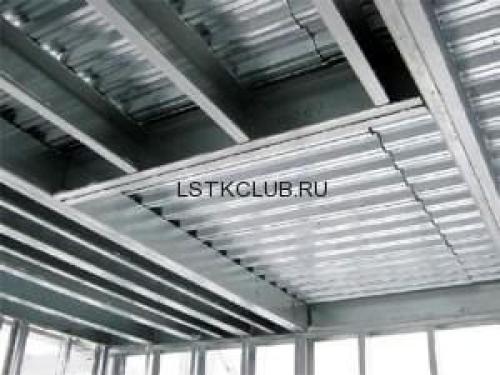 Легкое перекрытие между этажами. Преимущества перекрытия из ЛСТК
